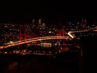 Istanbul Bosphorus fireworks new year