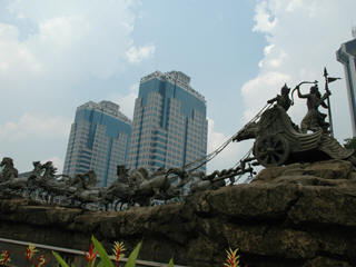 Jakarta skyline view