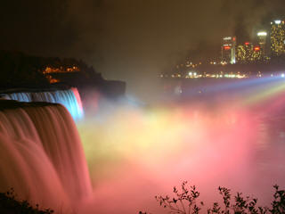 Niagara Falls new year lights