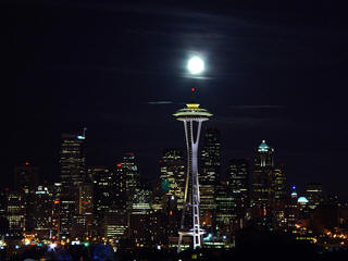 Seattle space needle new year fireworks