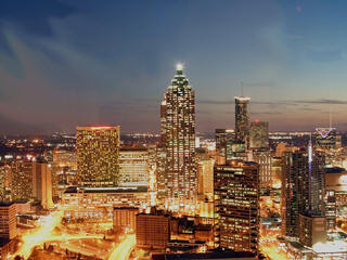 Atlanta skyline view