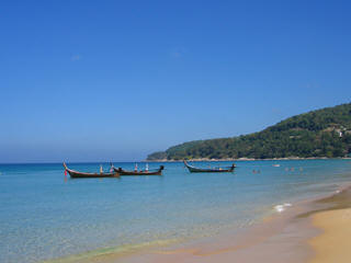 Phuket beach new year view